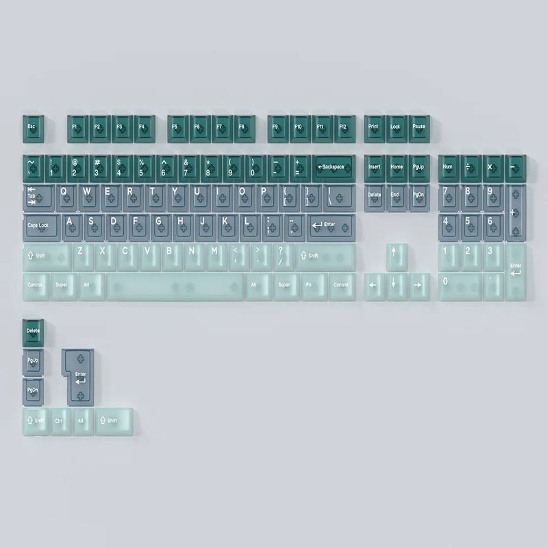 Y&D Profile 132 Crystal Keycaps, Colorful RGB Backlit Clear Keycaps for 60% 65% 90% Mechanical & Gaming Keyboards - Image 2